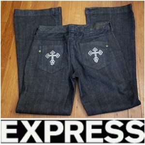Express Eva Fit & Flare Jeans